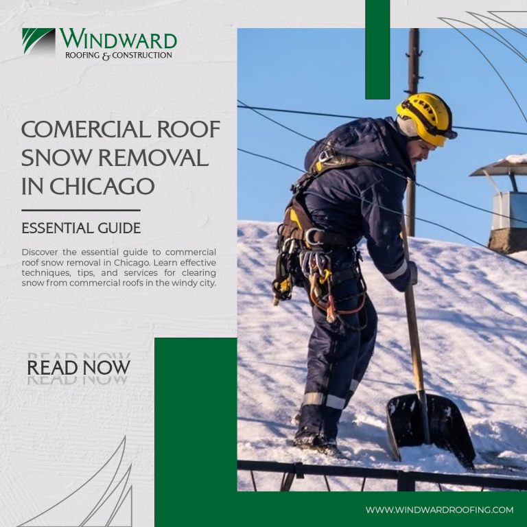 commercial roof snow removal chicago